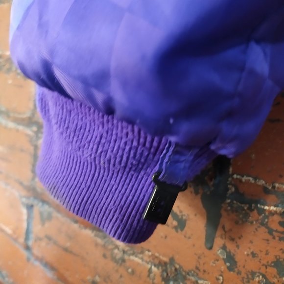 vintage Arctic Cat neon purple checker zip-up winter jacket - Picture 7 of 9